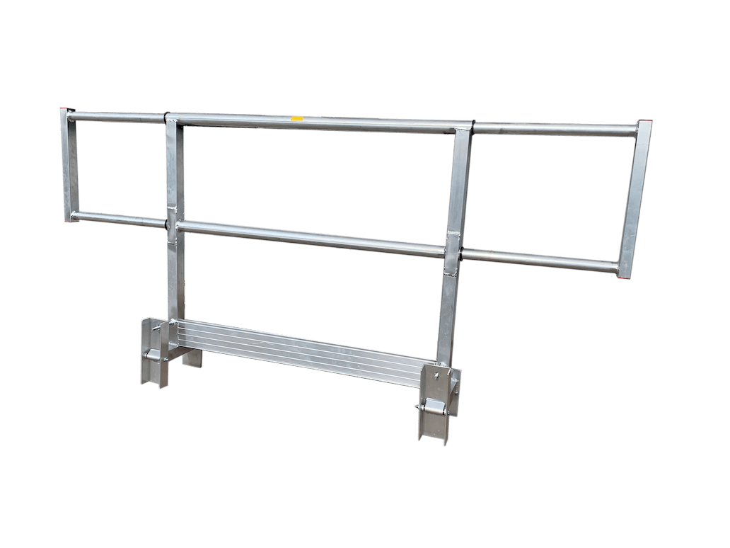 Adjustable chassis guard rail frame