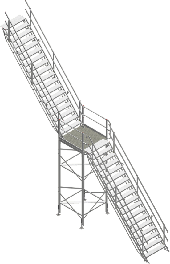 Mid Landings for AdjustaStairs