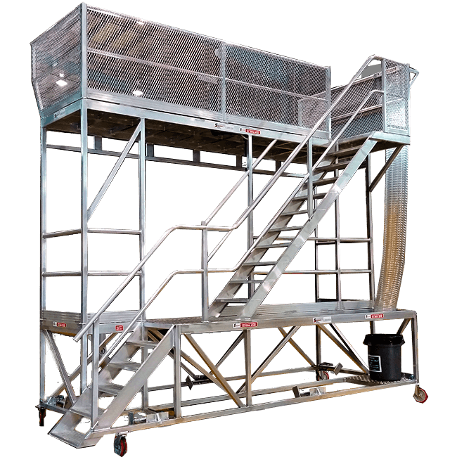 Dual Level Train Platform for Maintenance