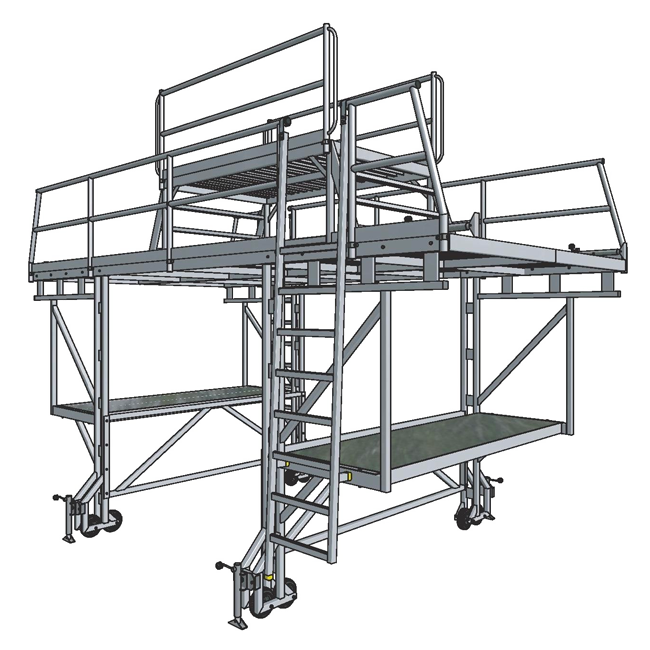 Mobile Gantry Platform for Easy and Safe Work on Overhead Services