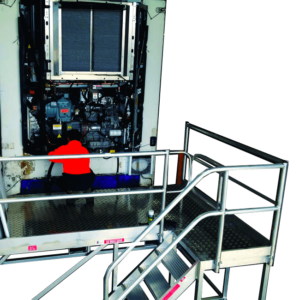 g refrigerated truck servicing platform 2