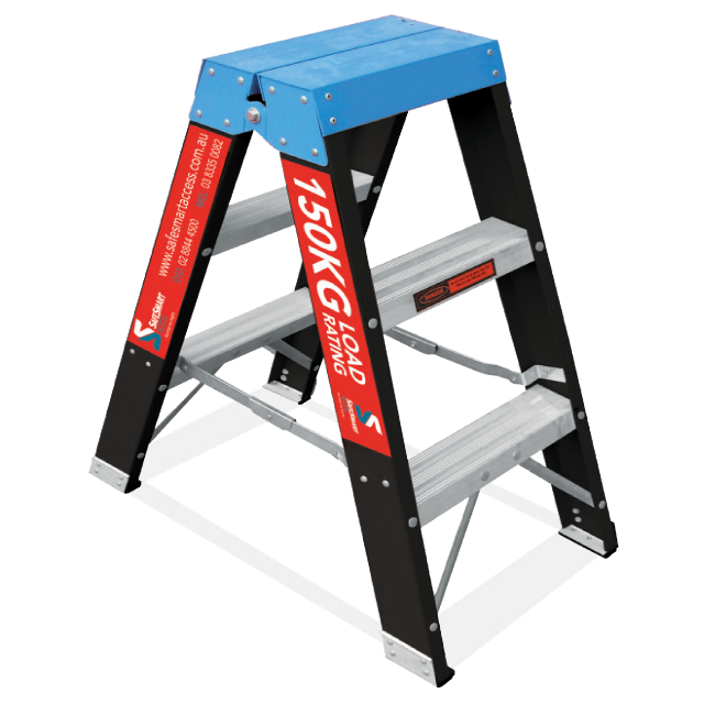Trade Series Double Sided Step Ladder - Fibreglass