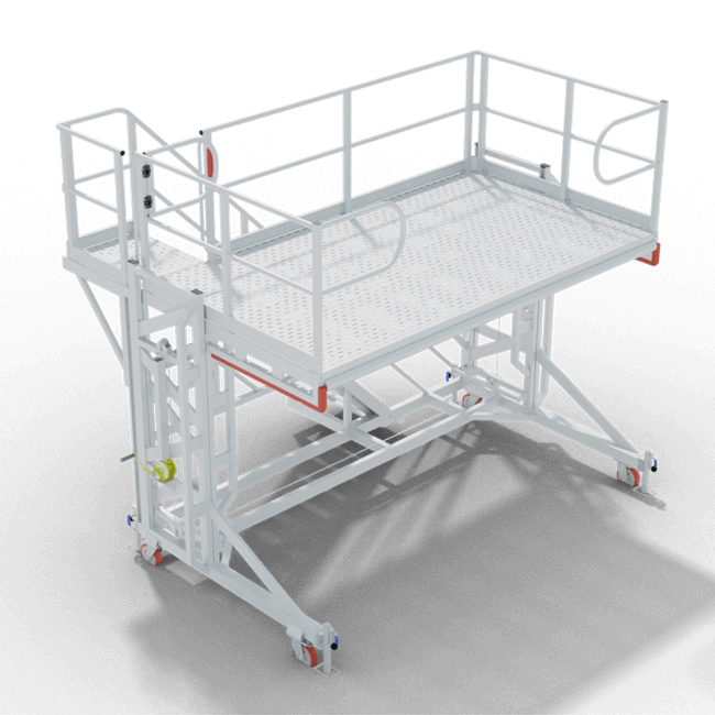 Height Adjustable Truck Body Access Platform