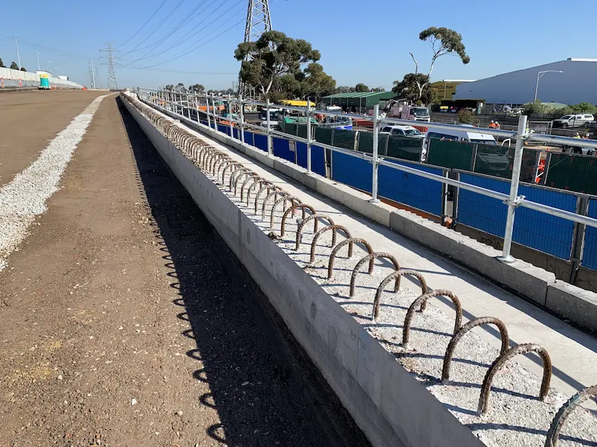 Temporary Handrail Post System
