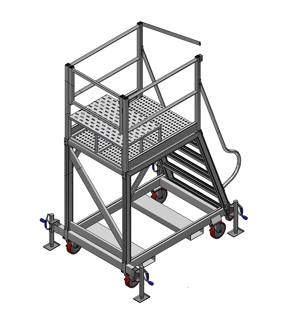 Custom Strut Removal Platform for L2350 Loaders