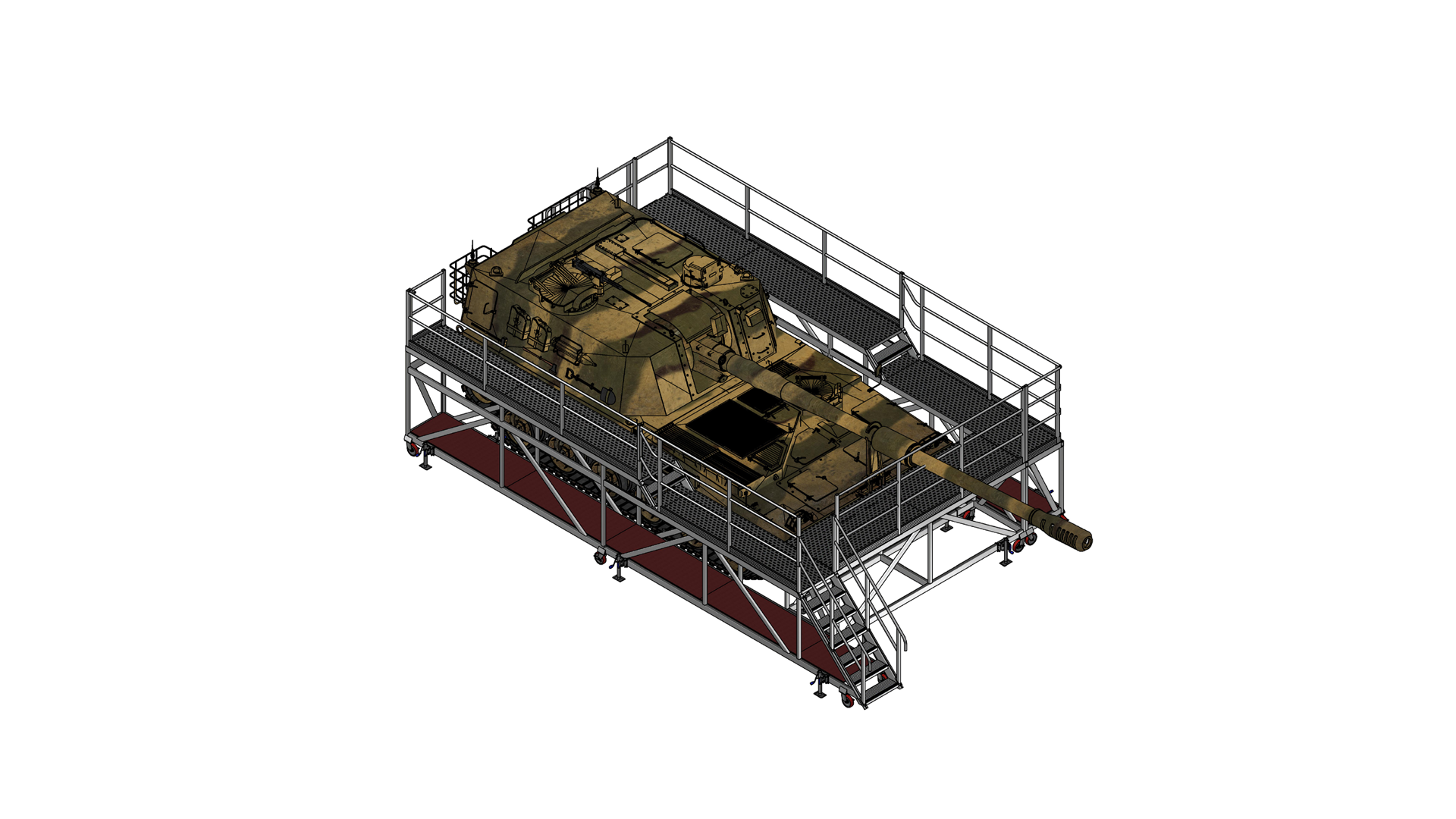 Dual Level Surround Tank Access Platform