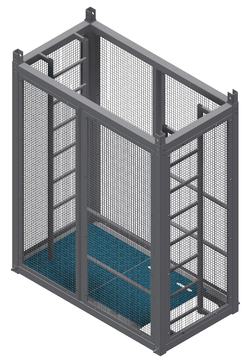 SafeRise Ladder Module - Flat-Packed Steel Modular Ladder System