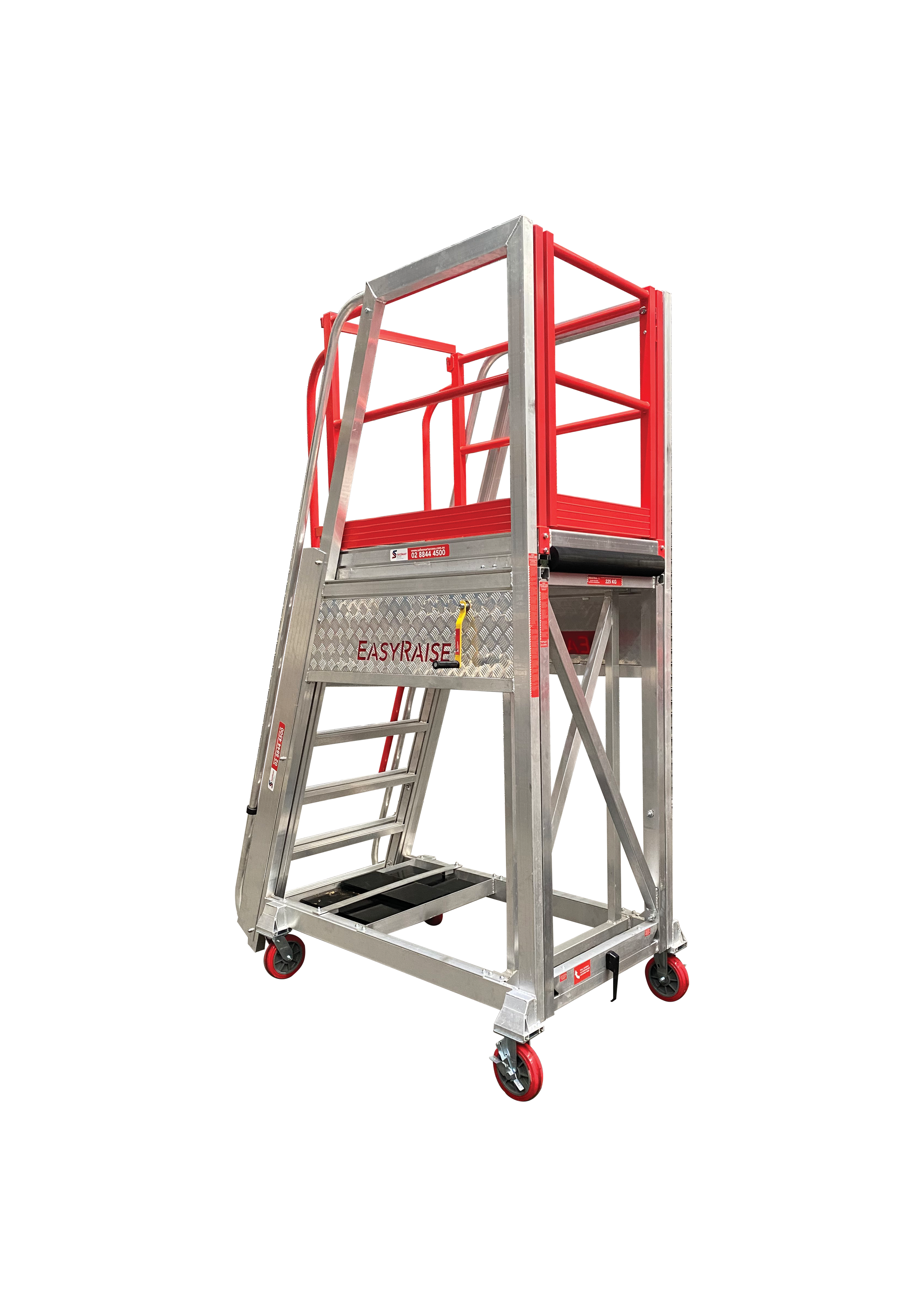 EasyRaise 2024 No Background Red Rails