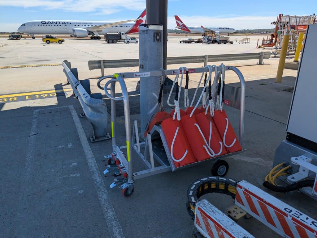 Qantas Chock Trolley Mel