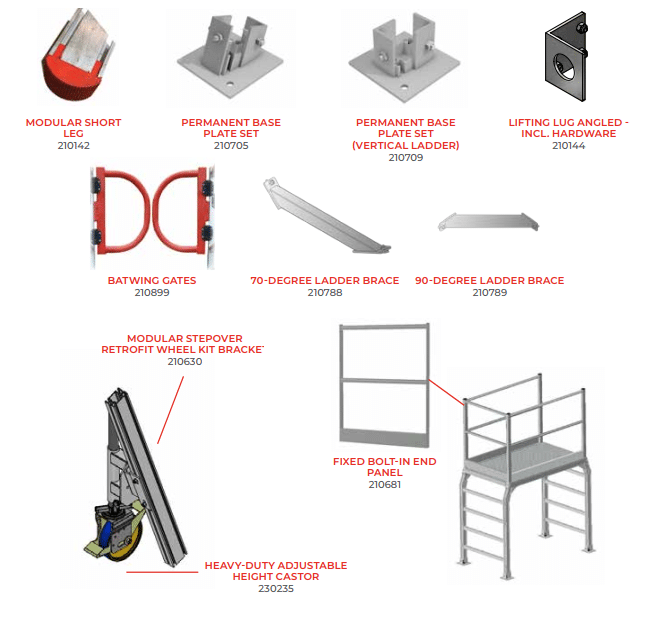 Modular Stepover Platform Components - Add-on