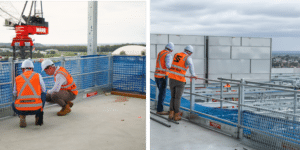 Concrete fixed Edge Protection for Data Centre Facade Work Blog Concrete fixed Edge Protection for Data Centre Facade Work Blog